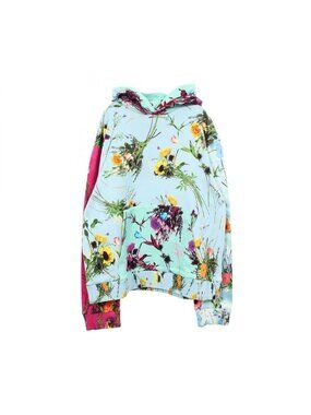 Louis Vuitton Hoodie Printed Flower Brushed Lining Rle Cotton
